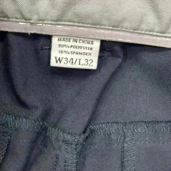 Foot Joy FJ Navy Golf Performance Pants Stretch Polyester Men's 34 x 32 Preppy - Picture 7 of 16